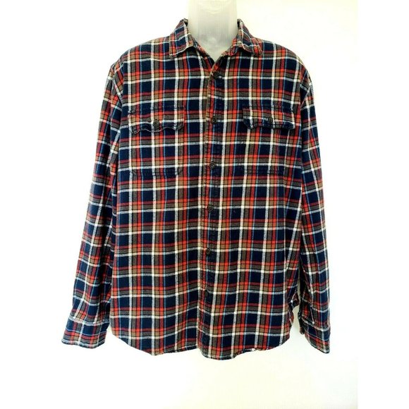 Aeropostale Thick Cotton Flannel Button Shirt XL - Picture 6 of 6